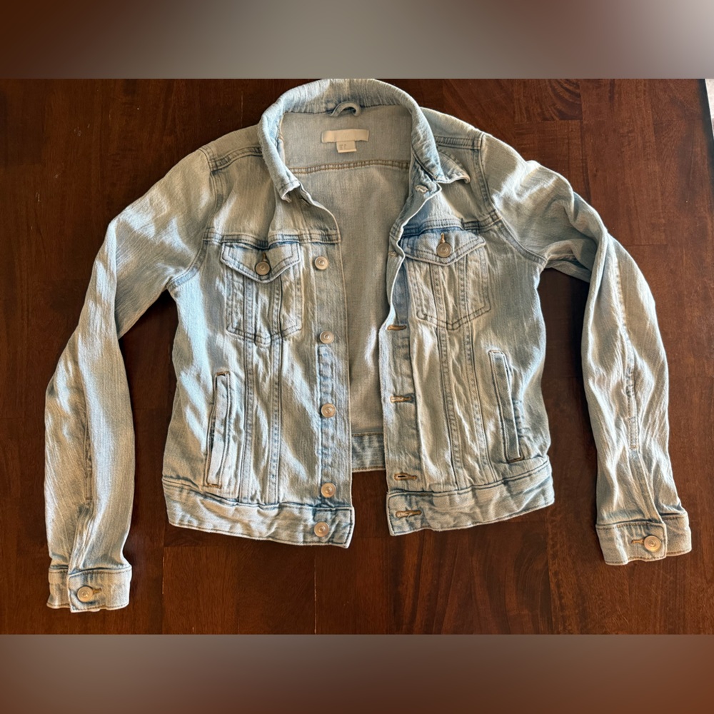 H&M Classic Denim Jacket in Light Blue